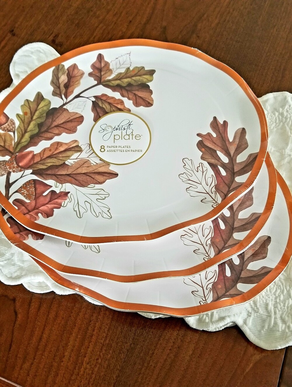 Sophistiplate Dinner Plate Platters -  3 Packages of 8